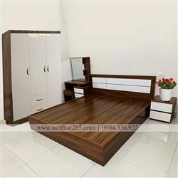 Giường ngủ kiểu hiện đại gỗ MDF Cao Cấp 04