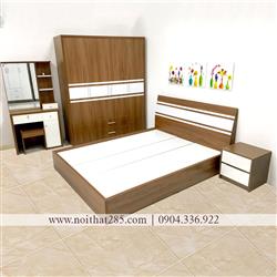 Giường ngủ kiểu hiện đại gỗ MDF Cao Cấp 29