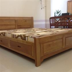 Giường gỗ tự nhiên mẫu 04